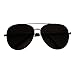 ShadyVEU - Classic Extra Large Wide Frame Metal Pilot Casual Oversize Sunglasses (Gunmetal Frame / Green Lens, 155)