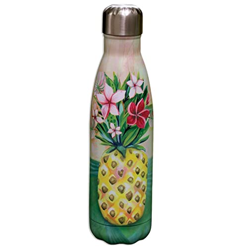 ALLEN DECO Pineapple Bottiglie Thermos, Metallo, 25.4 x 5 x 1 cm