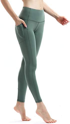 Women's Premium Yoga Pants with Pockets, Non See-Through Tummy Control 4 Way Stretch High Waist Leggings