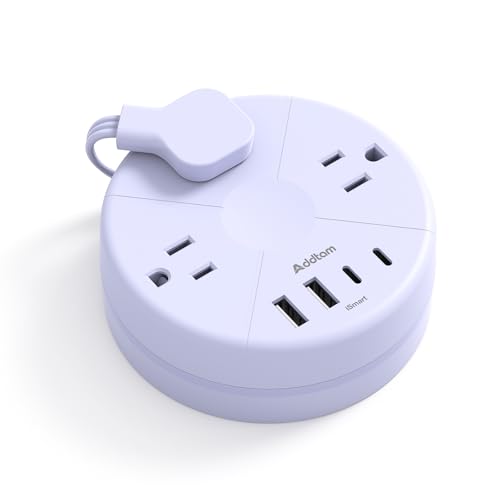 Addtam 3 Outlet 4 USB C Power Strip