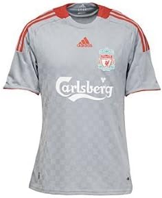 Amazon Com Adidas Liverpool 08 09 Away Grey Jersey Gerrard M L Xl Soccer Equipment Sports Outdoors