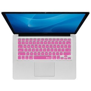 KB Covers Checkerboard Keyboard Cover for MacBook, MacBook Air 13 Inch, and MacBook Pro (Unibody) (CB-M-Pink)