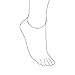 Round Ball Bead Chain Anklet Hotwire Ankle Bracelet 925 Sterling Silver 9-10 Inch Extender