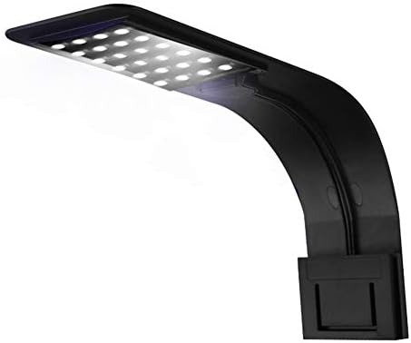 MGYAY LED Aquarium Fish Tank Lights Clip-on Waterproof Plants Grow Houseplant Indoor Blue and White Light Aquatic Plant Lighting(X5-B White Light)