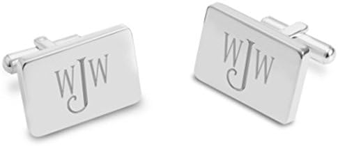 Personalized Cuff Links Rectangular