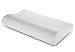 Low Profile Memory Foam Contour Pillow, Soft Bed Pillow for Neck Pain Relief, Ergonomic Neck and Cervical Support Pillow by WeNerya, Standard, White