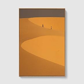 Framed Canvas Home Artwork Decoration Desert Canvas Wall Art for Living Room, Bedroom - 16x24 inches
