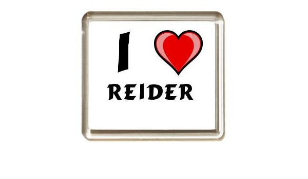 I Love Reider imán para nevera (First nombre/apellido/apodo ...