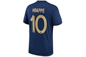 BAD BXTCH #10 Mbappe France Soccer Jersey (US, Alpha, Regular, Blue) 22/23