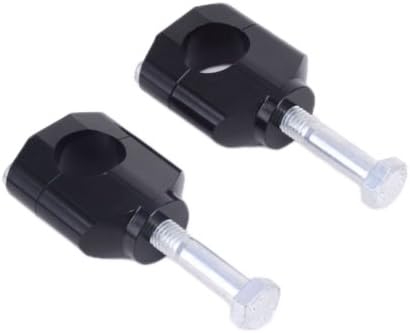 1 1/8" HandleBar Fat Handle Bar Mounts Clamp Riser For Honda Suzuki Kawasaki black