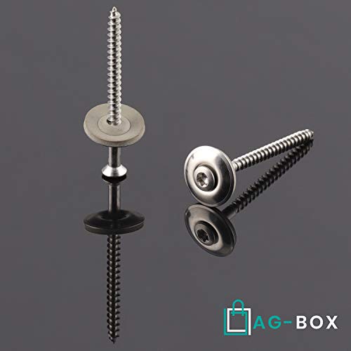 Spenglerschrauben mit TORX 4,5x45 mit U-Scheibe 20mm (50 Stück) aus Edelstahl A2 (V2A) ähnl. DIN 7995 TX Dichtscheibe… – Bild 8