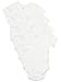 Baby Side Snap Bodysuit Set, Short Sleeve Cotton Boy Girl Kimono Onesie, 4 Pack, White - Short Sleeve, 3-6 Months