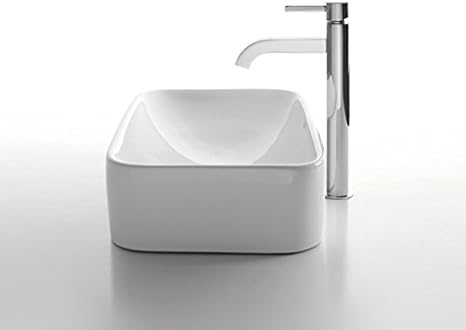 Kraus C Kcv 122 1007sn White Rectangular Ceramic Sink And Ramus