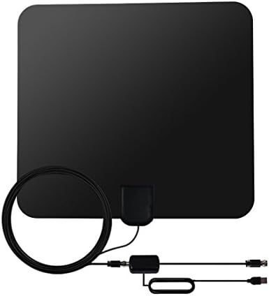 KOMRT HDTV Antenna - 50 Mile Range Digital TV Antenna with Exrerbal Amplifier for Strong Signal Reception - 16.5ft Coax Cable