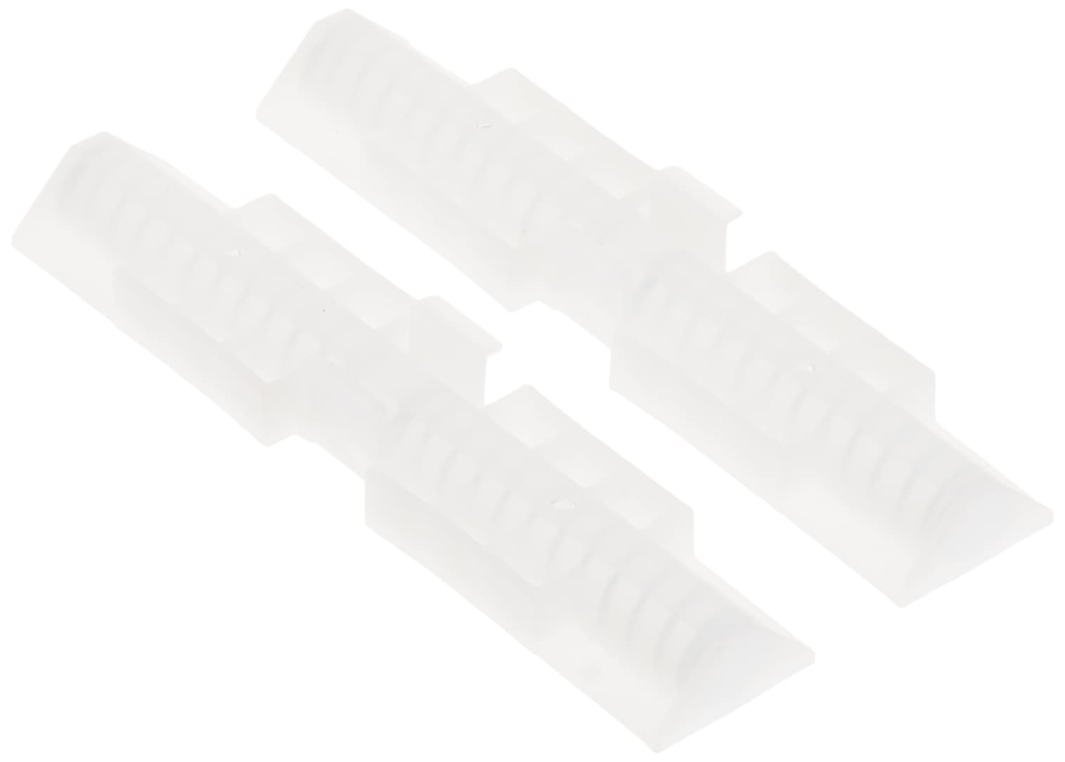 PRIME-LINE N 6539 Wide-Track Slide Guide, 4 in L X 13/16 in W, Plastic, White, 3/8 in