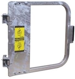 PS DOORS LSG-36-GAL Ladder Safety Gate Mild Carbon Steel, Galvanized, Fits Opening 34-3/4 to 38-1/2, Each by PS Doors