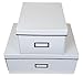 IKEA Smarassel Home Storage Large and Small Box Pair For Home Storage, Organization, Office [White]