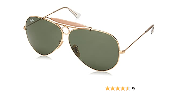 Ray-Ban SHOOTER RB 3138 Arista Gold/Crystal Green 62/9/140 unisex  Sunglasses : Amazon.com.au: Clothing, Shoes \u0026 Accessories