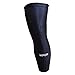 VIPER Compression Knee Sleeve Leg Support (Full Length) - TruCore 3-Layer Wicking, Non Slip Inner Bands - Basketball, Running, Weight Lifting, Crossfit, Arthritis (SINGLE) (Black, Large)