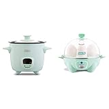 Dash DRCM200GBAQ04 Mini Rice Cooker Steamer, Aqua