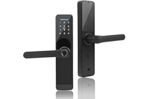 YINHING Fingerprint Door Lock, WiFi Smart Biometric Door Lock Fingerprint Password IC Card Entry Access System with Mechanical Keys for Tuya, Hotels and Offices, Homes