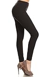 Solid Leggings Solid Black (SLE128-Black-B7)