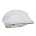 Mens Knitted Golf Gatsby Ascot Newsboy Hat Cap White