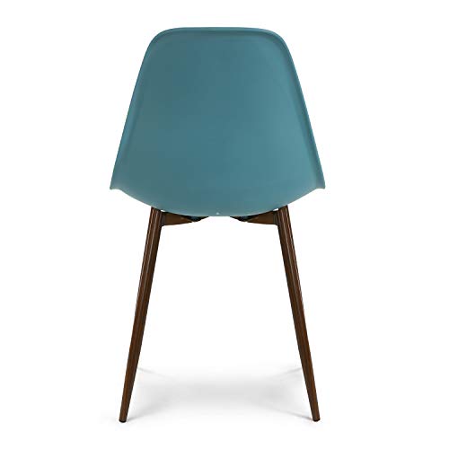 EdgeMod Landon Sculpted Dining Chair in Mod Teal (Set of 4) Pricepulse