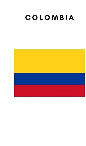 Colombia: Country Flag A5 Notebook (6 x 9 in) to write in with 120 pages White Paper Journal / Planner / Notepad