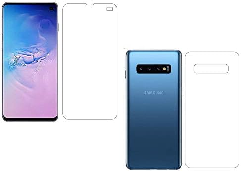 YGS® Unbreakable Bendable Shock Proof Front and Back Fibre Glass Screen Guard Protector (Transparent) for Samsung Galaxy S10 Plus