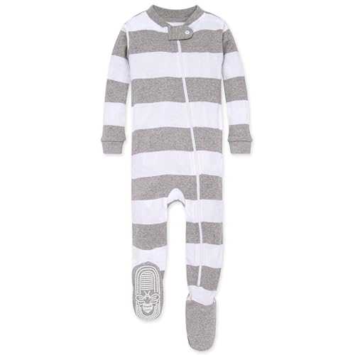 Burt's Bees Baby Boys' Snug Fit One-Piece Footed Non-Slip Sleeper
