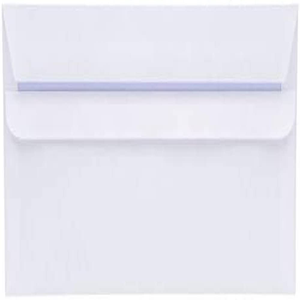 5 Star DL 80gsm Press Seal Wallet Envelopes Retail - White (Pack of 50)