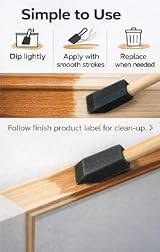 Rustins Poly Foam Brushes Professional Grade Paint Applicators view 4