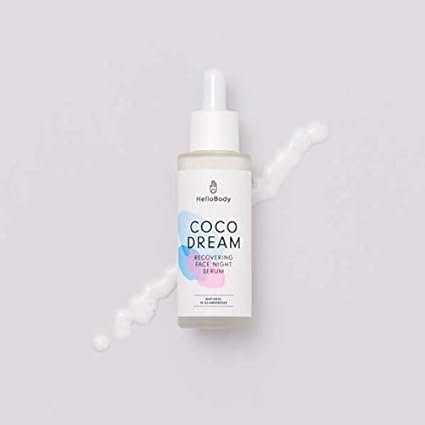 hello body coco dream recovering face night serum