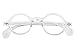 BEISON Small Round Eyeglasses Plain Glasses Frame Clear Lens 42mm