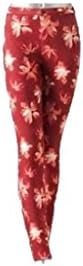 Simply Vera Wang Floral Leggings, Red / Orange, XL