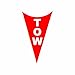 (2X) Tow Hook - Red - Decal - Die Cut - SCCA - NHRA - Point Safety