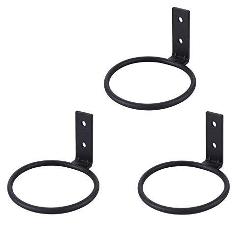 TQVAI 3 inch Flower Pot Holder Ring Wall Mounted 3 Pack Metal Planter