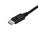 StarTech.com 3.3 ft (1 m) USB-C to DisplayPort Cable - USB Type-C to DP Video Adapter Cable - 4K 60Hz - Black