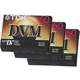 TDK DVM60 Mini DV Tape 60 min. - 3 Pack