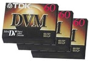 TDK DVM60 Mini DV Tape 60 min. - 3 Pack