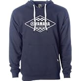 Yamaha Hooded Sweatshirt Cotton Polyblended Classic Hoodie Powersports Motorcycle ATV UTV Kangaroo Pocket and Drawstring Hood - Navy, Size: X-Large