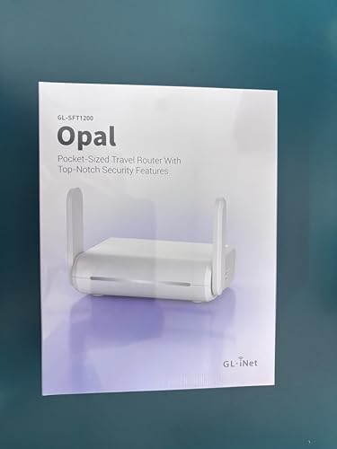 GL.iNet GL-SFT1200 (Opal) Portable WiFi Travel Router, Mini VPN Wireless Router for Fiber Optic Modem, Mobile Internet WiFi Repeater, Dual Band Openwrt Computer Routers, Home/Business/RV/Cruise