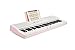The ONE Music Group The ONE Smart Lighted, Electric 61 Keys, Home Digital Music, Teaching Portable Keyboard Piano-Sakura Pink (TOK1P)