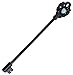 Greendou Fashion Jewelry 316L Stainless Steel Victorian Heart Key Industrial WildKlass Barbell with Synthetic Opal (Black)