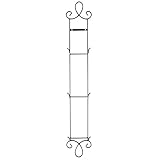 Home-X 3 Tier Black Vertical Plate Display Rack Holder