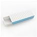 Chris.W 1Pack Self-Stick Pencil Tray - Under Desk Holder Pop-up Pen Storage Drawer Organizer(White and Blue)