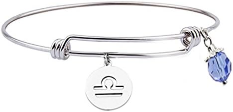 Personalized Constellation  Bracelet ,Stainless Steel  12 Zodiac Sign  Bracelet ,Birthday Bracelet (Libra)