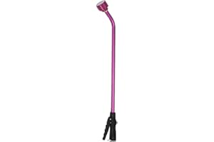 Dramm Touch-N-Flow Rain Wand – 30” Long, Berry – Full Watering Flow with Trigger-Style Shut-Off Valve & Lock – High-Flow, Gentle Spray for Gardens, Hanging Baskets & Flowerbeds