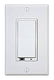 NuTone NWD500Z Smart Z-Wave Enabled Wall Dimmer Switch, 500W, White